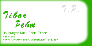 tibor pehm business card